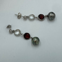 Load image into Gallery viewer, 'Garna' Tahitian South sea pearl earrings