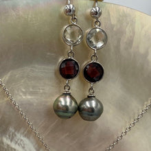 Load image into Gallery viewer, 'Garna' Tahitian South sea pearl earrings