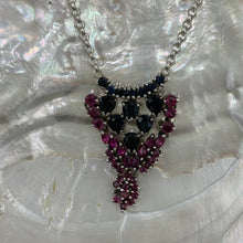 Load image into Gallery viewer, Natural Ruby and Sapphire Gemstone necklace