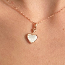 Load image into Gallery viewer, 'Beloved' Rose Gold Mother of Pearl Pendant