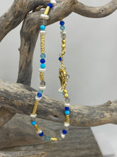 Load image into Gallery viewer, 'Carina Blue' Multi-Coloured Gemstone and Freshwater Pearl Necklace