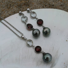Load image into Gallery viewer, 'Garna' Tahitian South sea pearl earrings