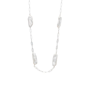 'Long Path' Freshwater Pearl Necklace