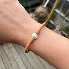 Load image into Gallery viewer, Silicone Bracelets with Freshwater Pearls