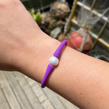 Load image into Gallery viewer, Silicone Bracelets with Freshwater Pearls
