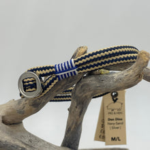 Load image into Gallery viewer, &#39;Don Dino&#39; Navy Sand &amp; Silver Pig &amp; Hen Mens Bracelet
