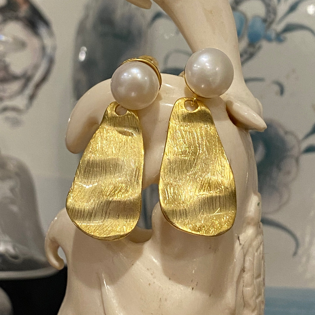 'Lumpy' Freshwater Pearl earrings