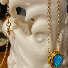 Load image into Gallery viewer, &#39;Stardust&#39; Opal and Gold Freshwater Pearl Pendant
