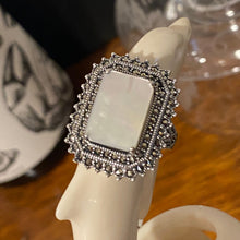 Load image into Gallery viewer, &#39;Marcazite and  Mother Of Pearl Ring
