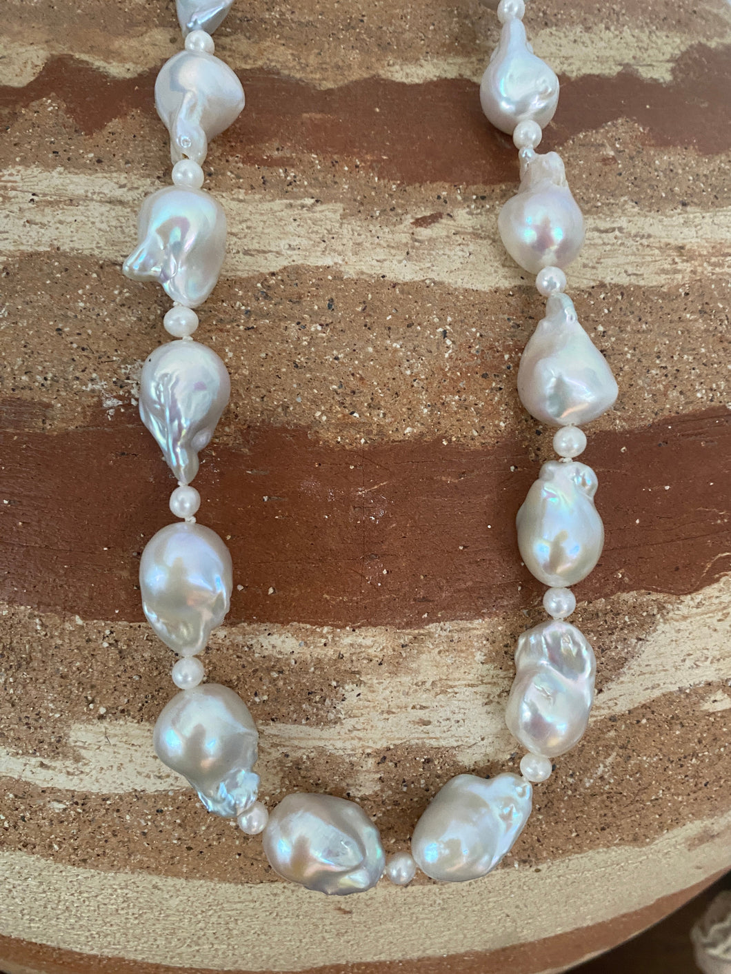'Bubbles' White' Freshwater Pearl Strand