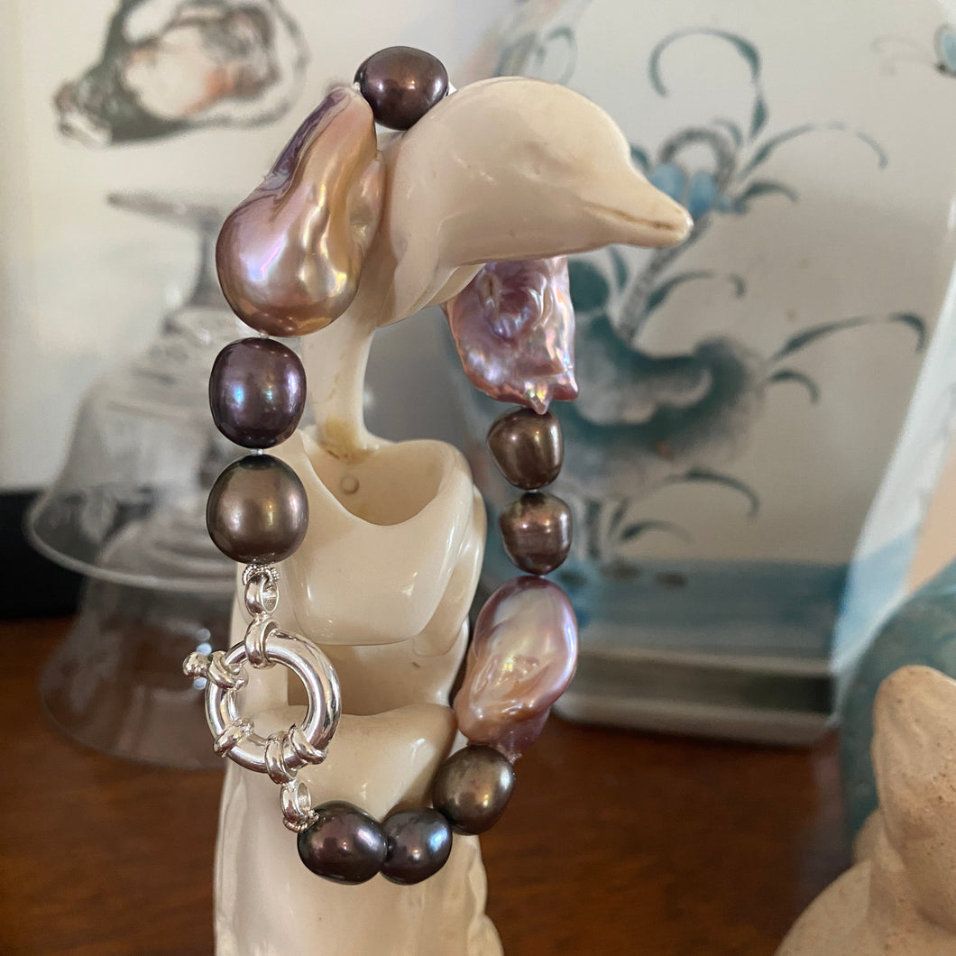 ‘Chocolate Delight ’ Freshwater Pearl Bracelet