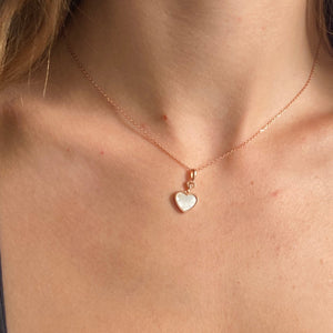 'Beloved' Rose Gold Mother of Pearl Pendant