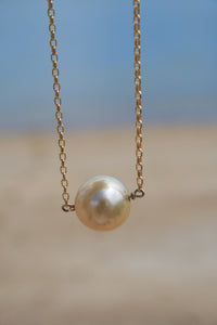 'Juni' Australian South Sea Golden pearl necklace