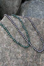Load image into Gallery viewer, Long Peacock Green Freshwater Pearl Strand
