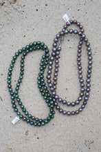 Load image into Gallery viewer, Long Peacock Green Freshwater Pearl Strand
