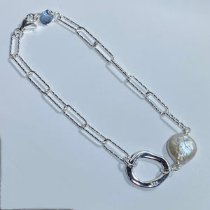 'Calana' Coin Freshwater Pearl Bracelet