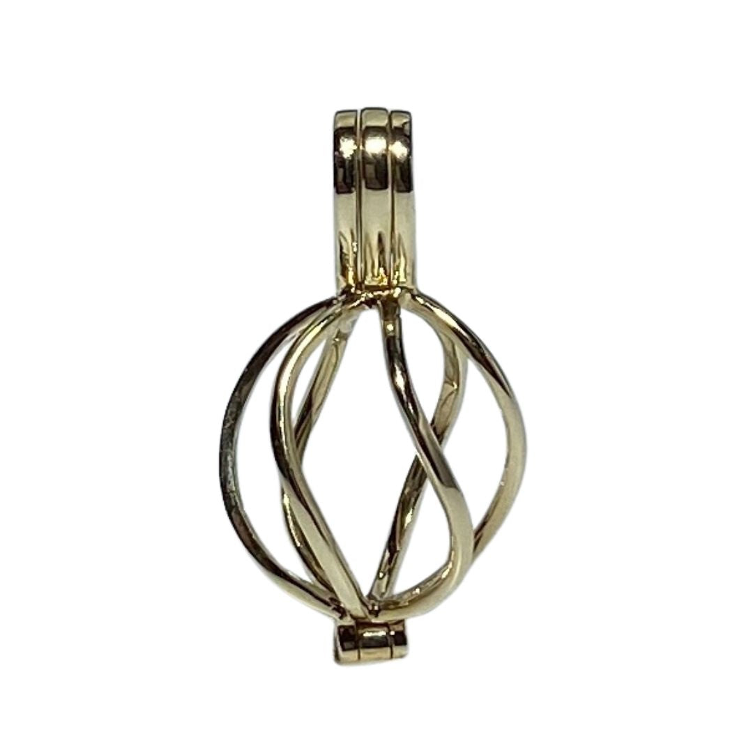 Freshwater Pearl Cage Pendant - Cube | Akuna Pearls