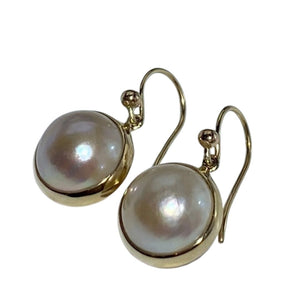South sea "Mabe" pearl earrings