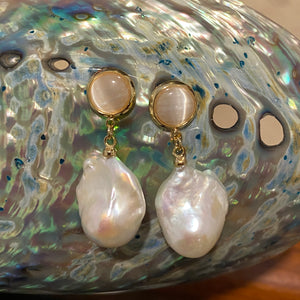 'Brigita' Freshwater Pearl Earrings