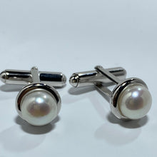 Load image into Gallery viewer, Freshwater Pearl Cufflinks
