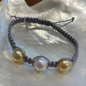 'Corsair' Triple  South Sea Pearl Bracelet
