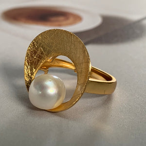 'Solar' Freshwater Pearl Ring