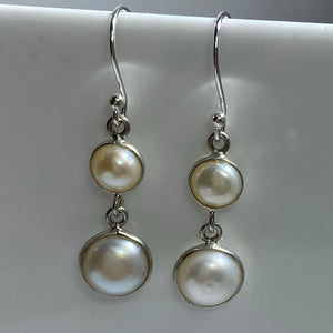 'Caroline' Hook Style Freshwater Pearl Earrings