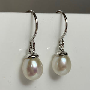 'Jane' Hook Style Freshwater Pearl Earrings