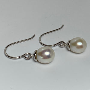 'Jane' Hook Style Freshwater Pearl Earrings