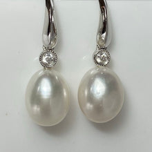 Load image into Gallery viewer, &#39;Amber&#39; Hook Style Freshwater Pearl Earrings
