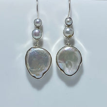 Load image into Gallery viewer, &#39;Elaine&#39; Hook Style Freshwater Pearl Earrings
