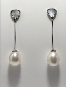 'Mother of Pearl' Freshwater Pearl Earrings