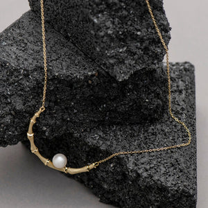 'Bamboo' Freshwater Pearl Pendant