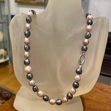 Load image into Gallery viewer, &quot;Bobbie&quot; Black and Pink Freshwater Pearl Strand
