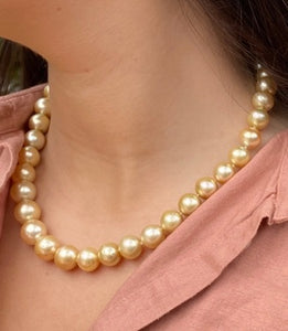 'Weeroona' Golden South Sea Pearl  Strand