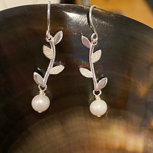 'Colleen' Hook Style Freshwater Pearl Earrings