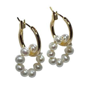 "Layla" Detachable Freshwater Pearl Earrings