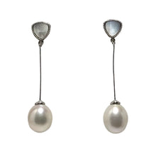 Load image into Gallery viewer, &#39;Mother of Pearl&#39; Freshwater Pearl Earrings
