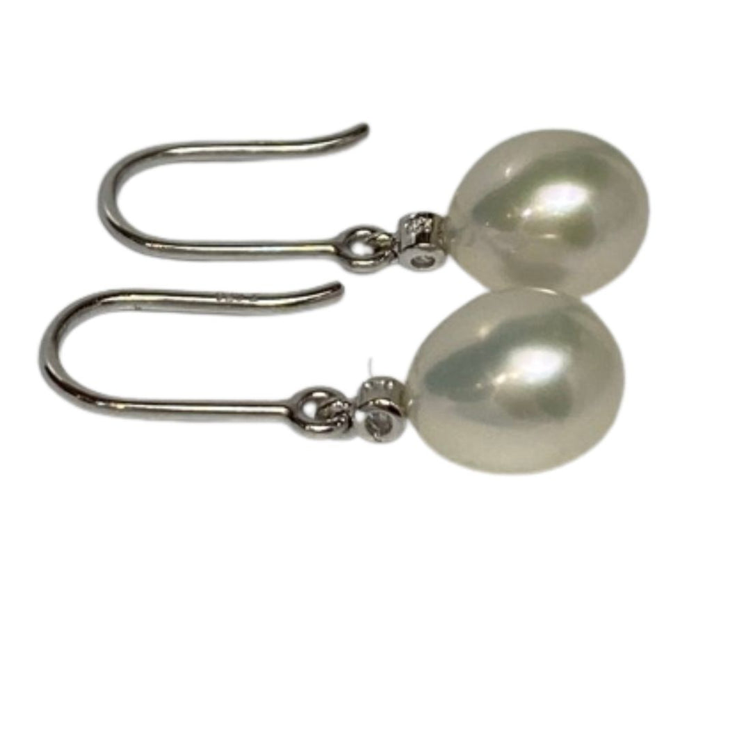 'Jess' Hook style Freshwater Pearl Earrings