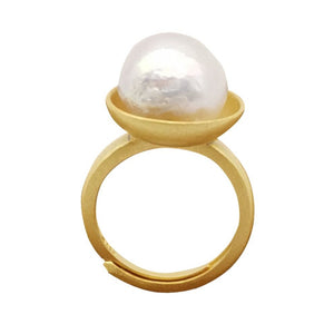 'Dome' Freshwater Pearl Ring