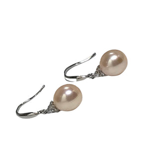 'Tina' Hook style Freshwater Pearl Earrings
