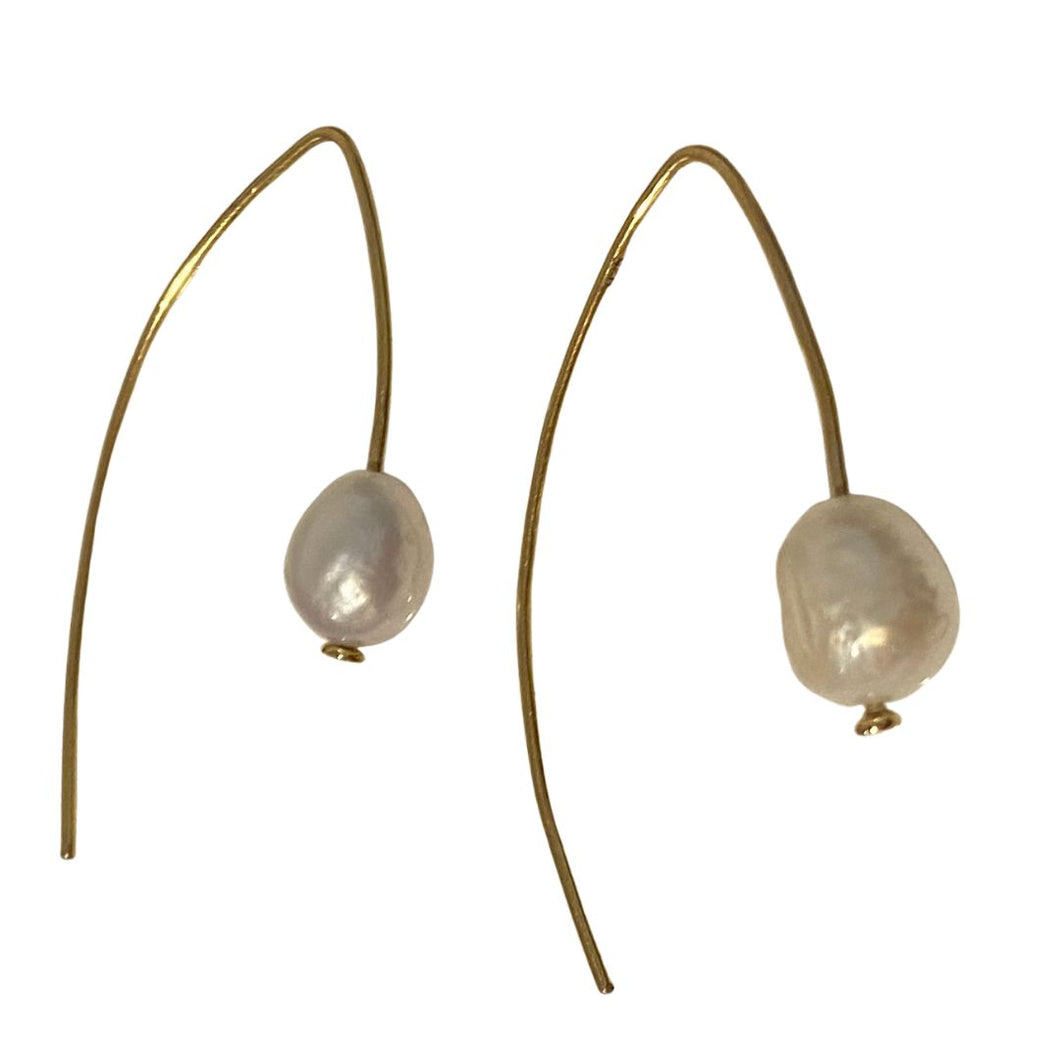 'Fern' Freshwater Pearl Earrings