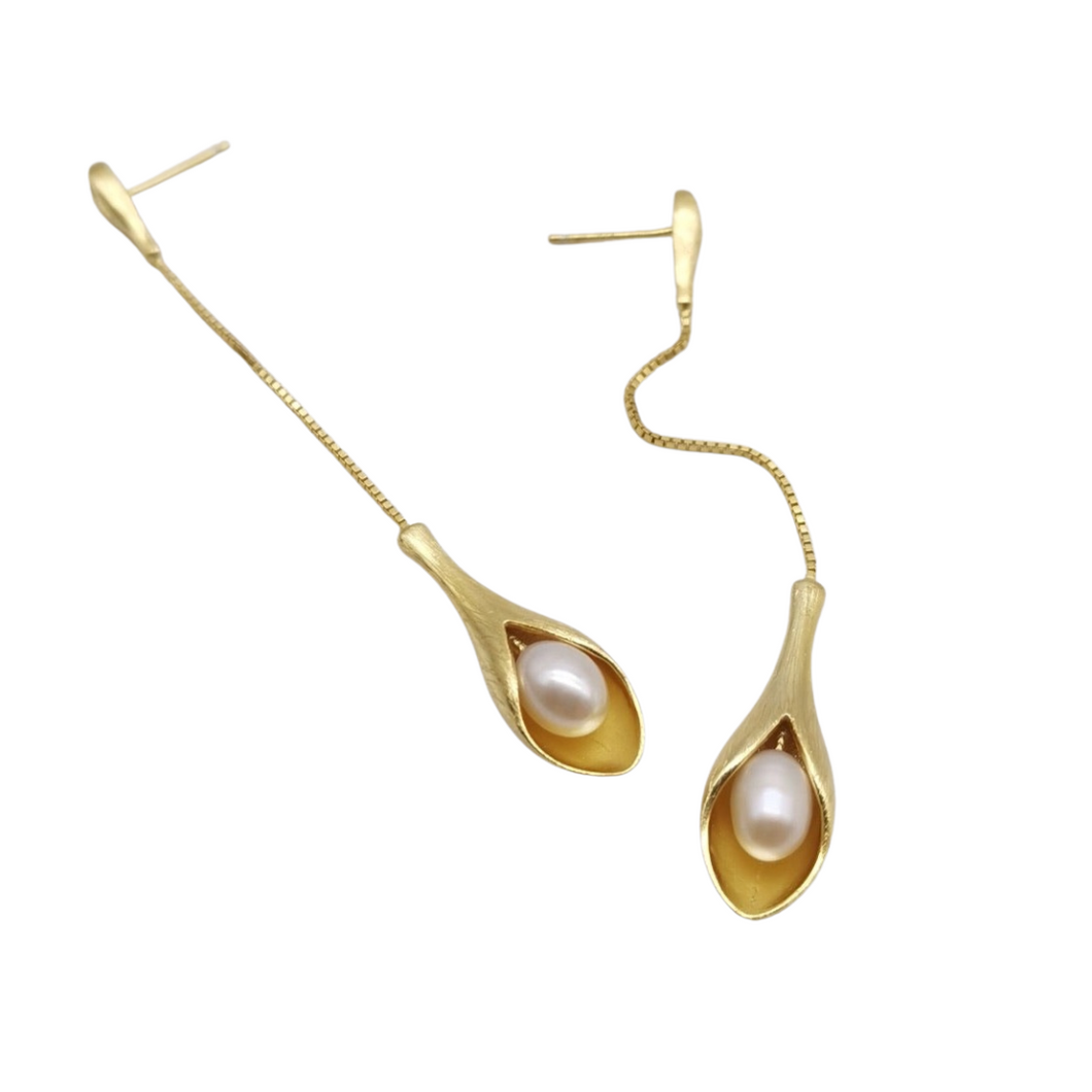 'Petals' Freshwater Pearl Earrings