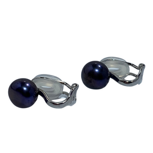 'Clip On'  Button Freshwater Pearl Studs