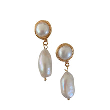 Load image into Gallery viewer, &#39;Cora&#39; Freshwater Pearl Earrings
