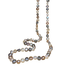 Load image into Gallery viewer, Long Multi-Coloured Freshwater Pearl Strand
